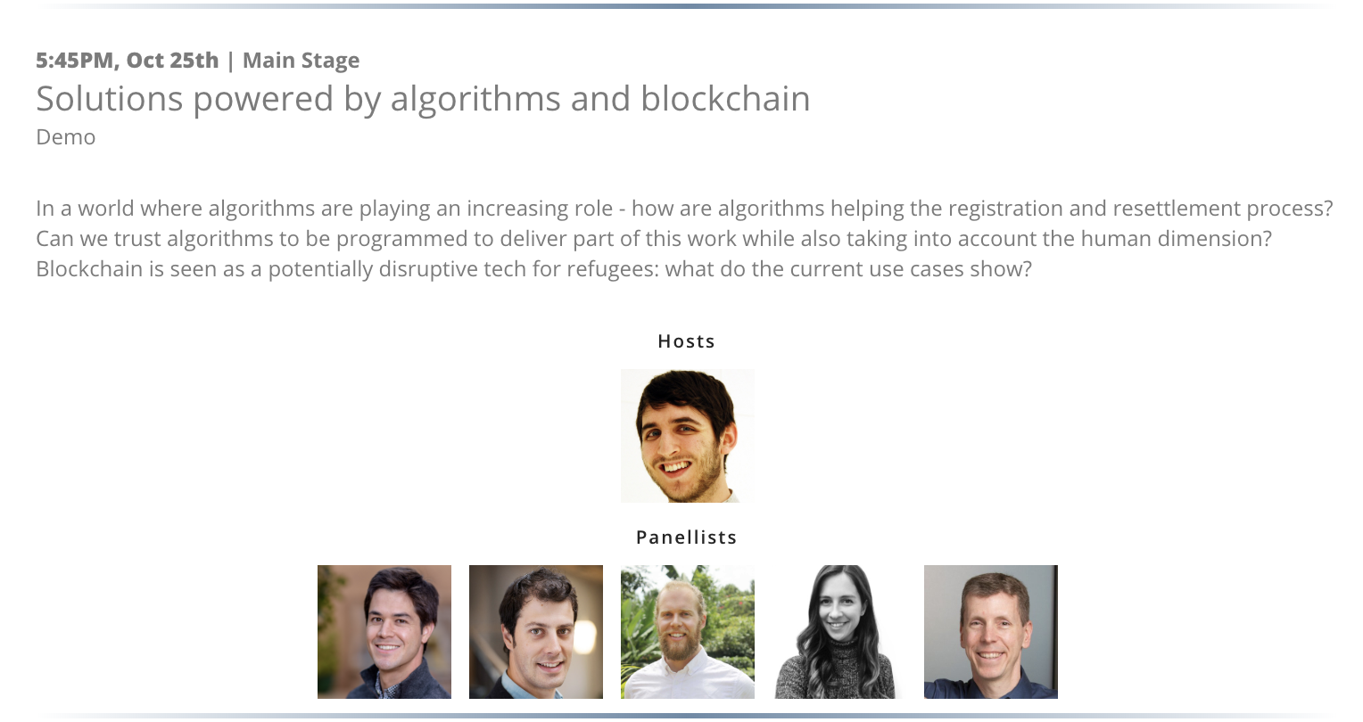 Techfugee panel attendees